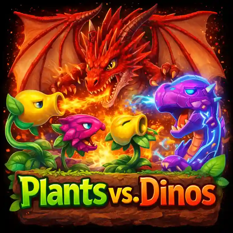 Plants vs Dinos Arcade Game xx777
